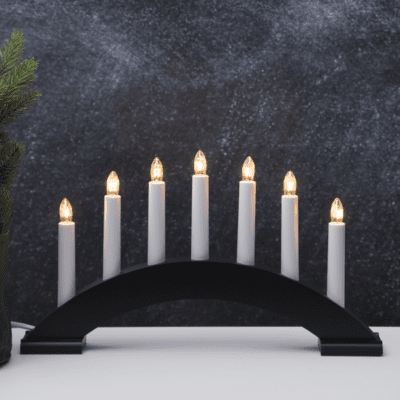 Świecznik Linda w klasycznej czerni