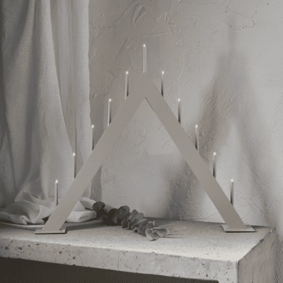 Azalia - Beżowy świecznik do okna