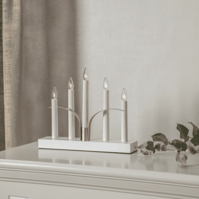 Figa Świecznik ze złotymi detalami