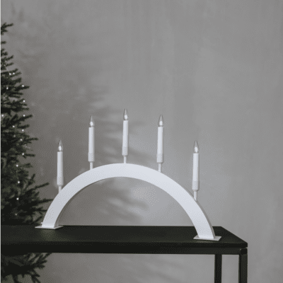 Frresia Świecznik w białym kolorze