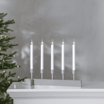 Frresia Beżowy świecznik świąteczny