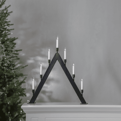 Frresia Czarny świecznik w nowoczesnym stylu