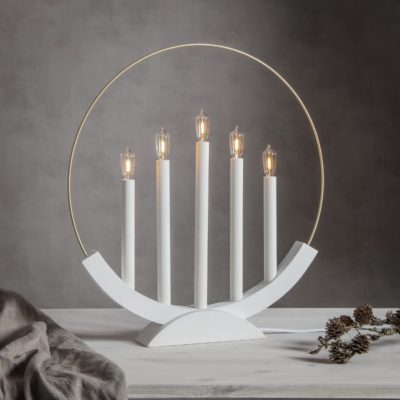 Elegancki świecznik Vaiana z ozdobną aureolą