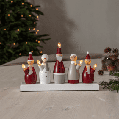 Świecznik Cora z figurkami Mikołaja