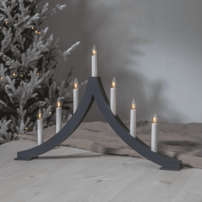 Clara Świecznik świąteczny w klasycznej czerni