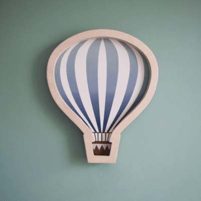 Lampka nocna dziecięca w kształcie balonu z koszem