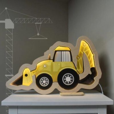 Dziecięca lampka dekoracyjna Koparka