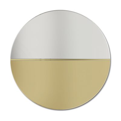 Lustro Demi ze złotą taflą