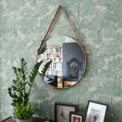 Lustro wiszące Eclecti w nowoczesnym stylu