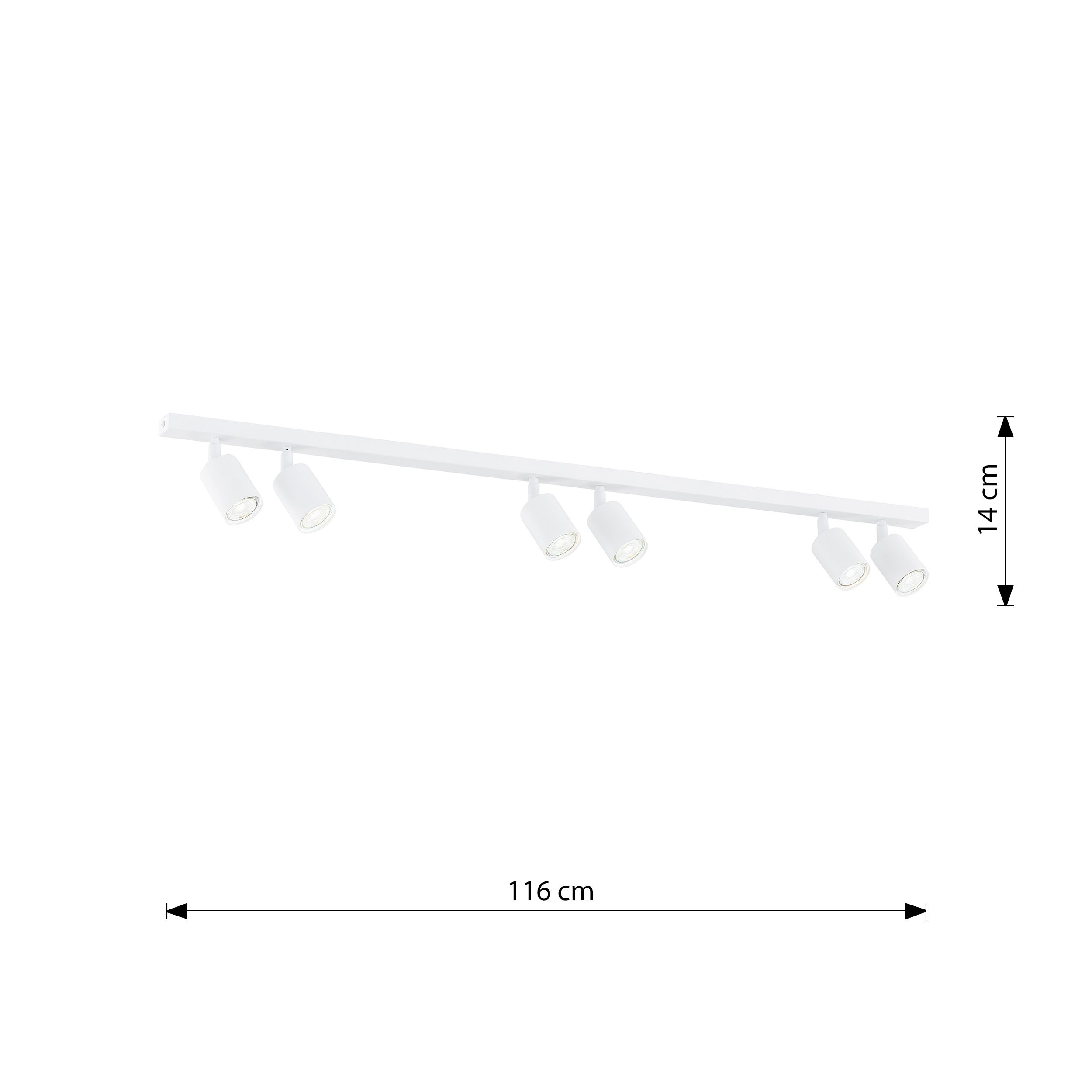 Lampa sufitowa Malia 6 w klasycznym kolorze