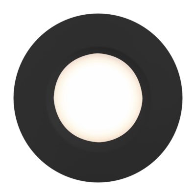 Nowoczesne oczko podtynkowe Tiaki w czarnym kolorze