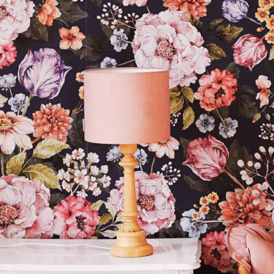 Lampka nocna Lniana Pink do pokoju dziecięcego