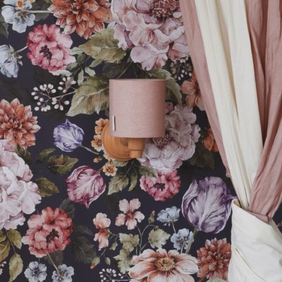 Kinkiet ścienny Lniana Pink do pokoju dziecięcego