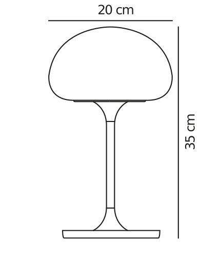 Nowoczesna lampa stołowa Sponge do ogrodu