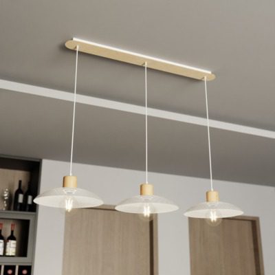 Biała lampa wisząca Daffodil 3 w unikatowym designie