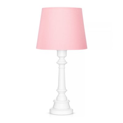 Różowa lampka nocna Basic Pink na białej podstawie