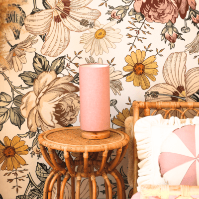 Lampka nocna Lniana Pink do pokoju dziecka