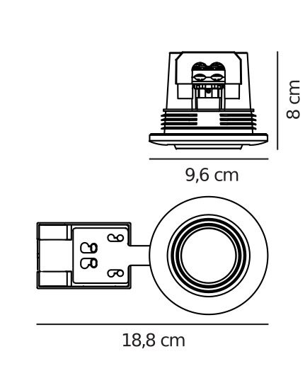 Nowoczesne oczko podtynkowe Umberto