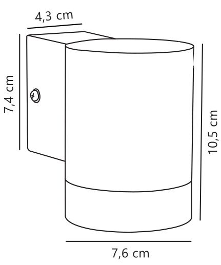 Zewnętrzny kinkiet ścienny Tin