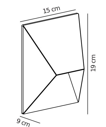 Srebrna lampa elewacyjna Pontio w nowoczesnym stylu