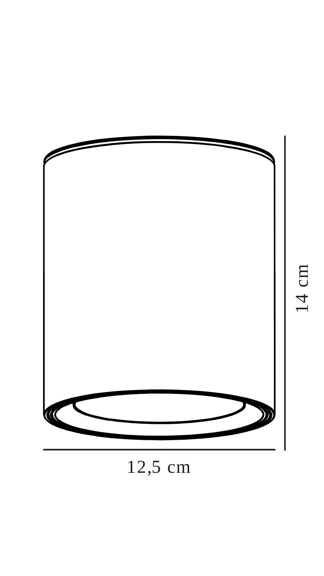 Biały reflektor Landon o prostym designie