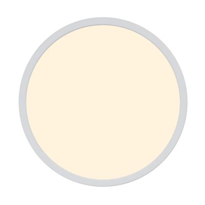 Biały plafon sufitowy Oja do kuchni