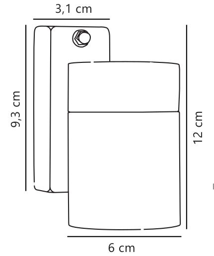 Elegancki kinkiet zewnętrzny Tin w czarnym kololrze