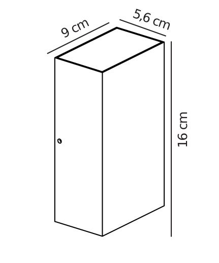 Zewnętrzny kinkiet ścienny Rold w nowoczesnym designie