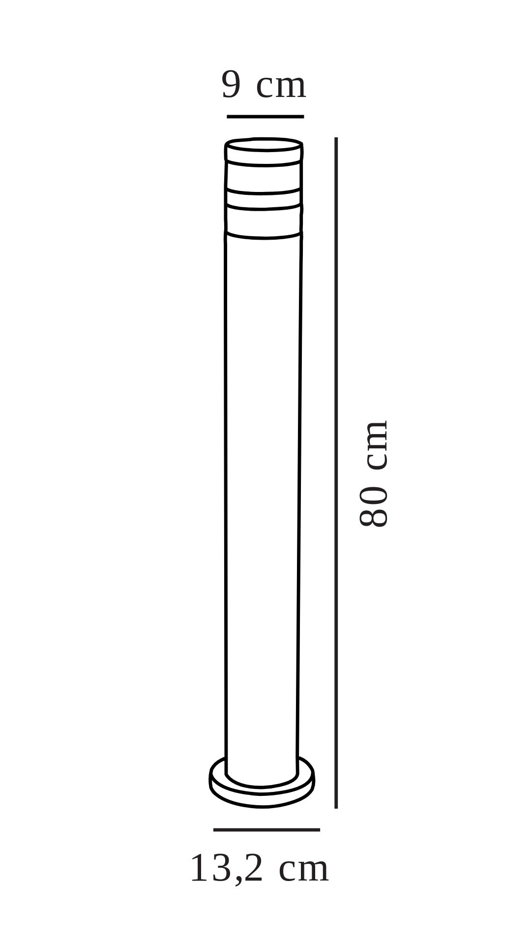 Nowoczesna lampa stojąca Birk do ogrodu