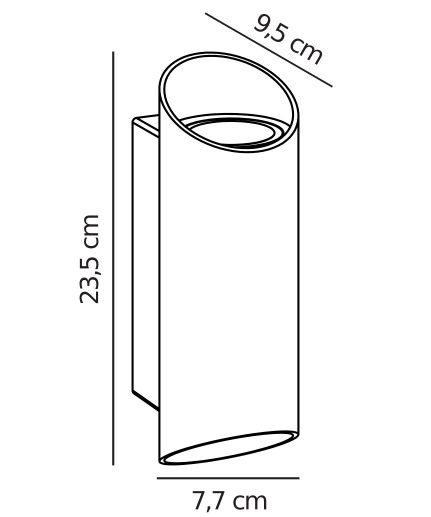 Czarny kinkiet zewnętrzny Nico 2 o prostym designie