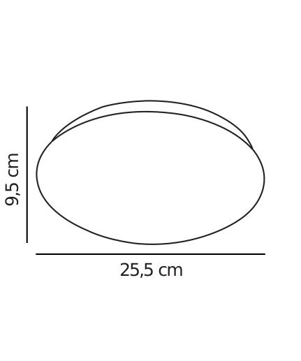Biała lampa sufitowa Mani w nowoczesnym designie