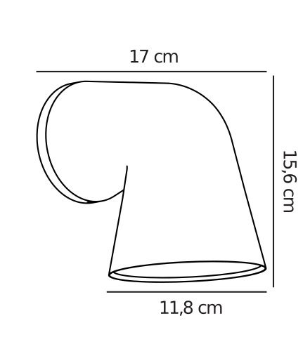Biały kinkiet elewacyjny Front o prostym designie