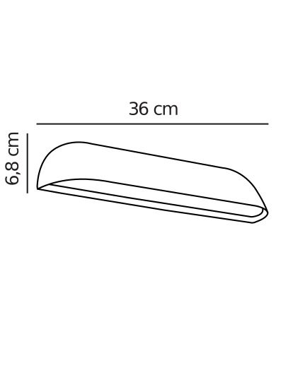 Nowoczesny kinkiet ścienny Front do ogrodu