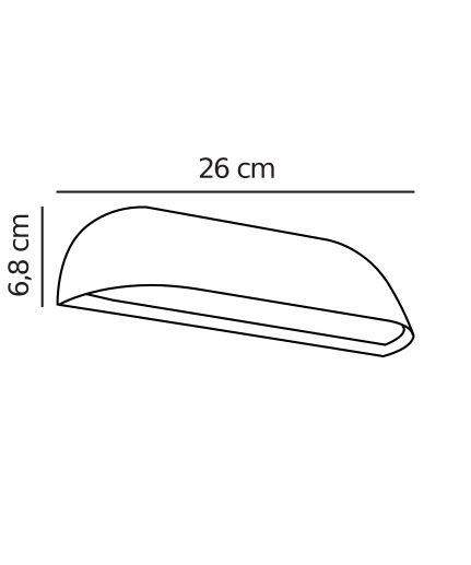 Nowoczesny kinkiet elewacyjny Front w białym kolorze