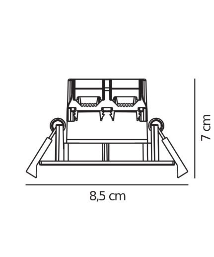 Białe oczko Dorado Smart o prostym designie