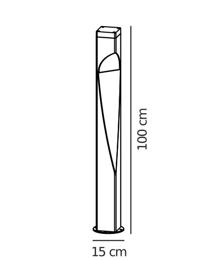 Nowoczesna lampa zewnętrzna Concordia o prostym designie
