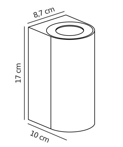 Nowoczesny kinkiet elewacyjny Canto Maxi 2