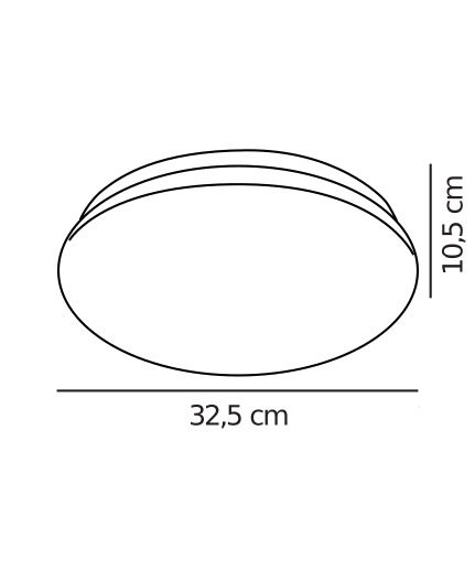 Biała lampa sufitowa Mani o prostym designie
