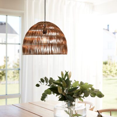 Lampa wisząca z rattanu Lace