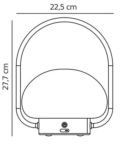 Zewnętrzna lampa stołowa Sponge w nowoczesnym stylu