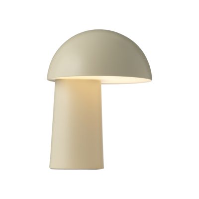 Beżowa lampa stołowa Faye w unikatowym designie