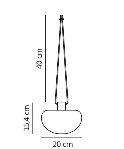 Zewnętrzna lampa wisząca Sponge