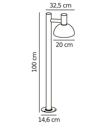 Nowoczesna lampa stojąca Arki w unikatowym kolorze