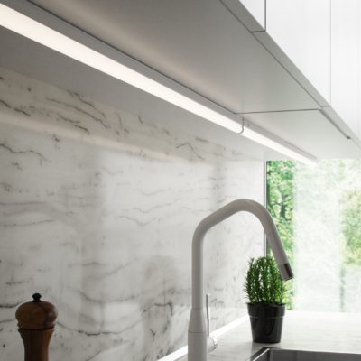 Biała lampa sufitowa Renton o prostym designie