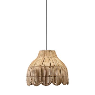 Lampa wisząca rattanowym z abażurem Pia