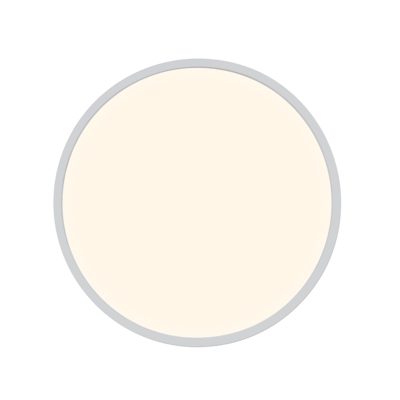 Okrągły plafon sufitowy Oja w białym kolorze