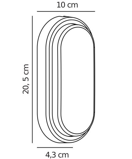 Nowoczesny kinkiet elewacyjny Cuba