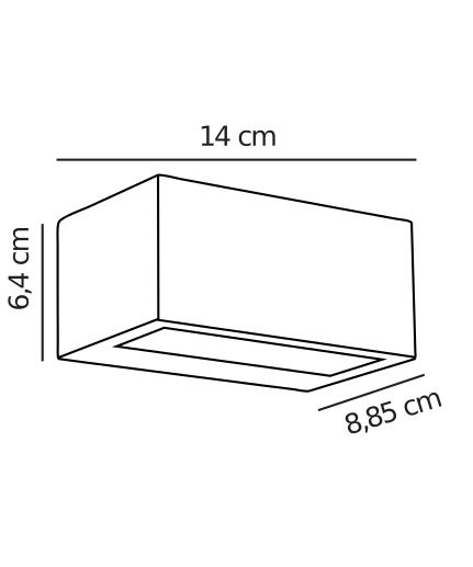Czarny kinkiet elewacyjny Nene o prostym designie