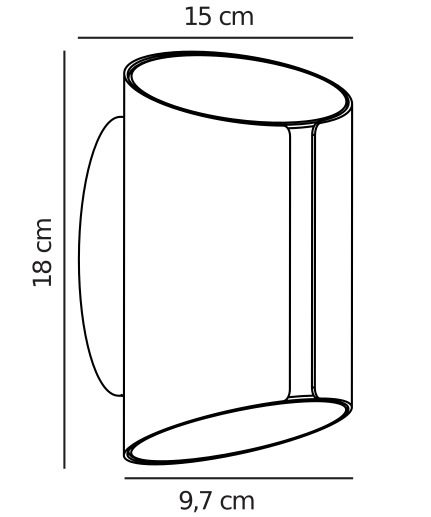 Nowoczesny kinkiet zewnętrzny Grip Smart