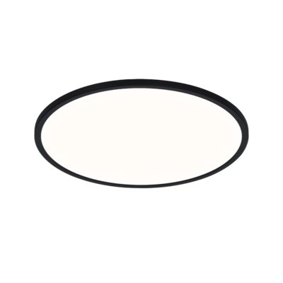 Czarny plafon sufitowy Oja o prostym designie